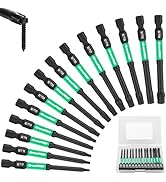 GRENPRO Torx Bit Set 14pc Impact Driver Bit Set, Magnetic Torx Screwdriver Set, Security Bit Set,...