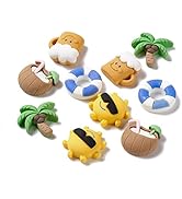 BEEFLYING Colorful Flatback Flower Bee Slime Resin Charms Opaque Slime Embellishment Charm Epoxy ...