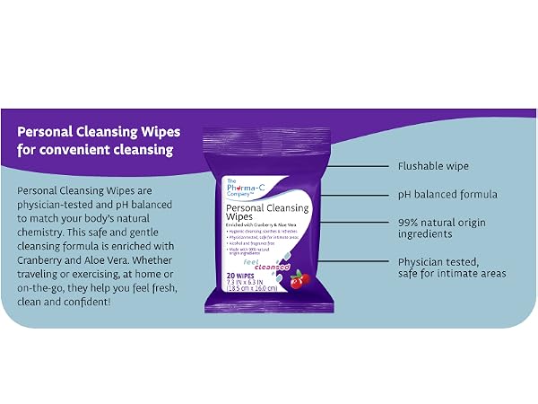 personal cleansing wipes intimate care hemorrhoidal cranberry