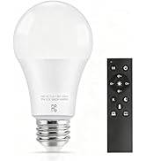 HMYYJT Remote Control Light Bulbs, A19 LED Bulb,9W LED Bulb(60W Equivalent), 810LM, 3000K-6000K D...