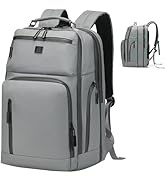 SUIKIHUM Expandable Business Backpack with 17" Laptop Compartment - Waterproof, Airline Approved,...
