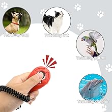 Treat pouches for pet training clicker display