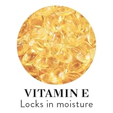 vitamin e: locks in moisture