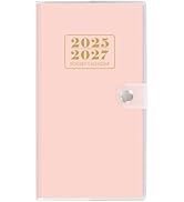 Pocket Calendar 2025-2027, Monthly Purse Planner (6.7" x 3.7") Runs from July 2025 to December 20...