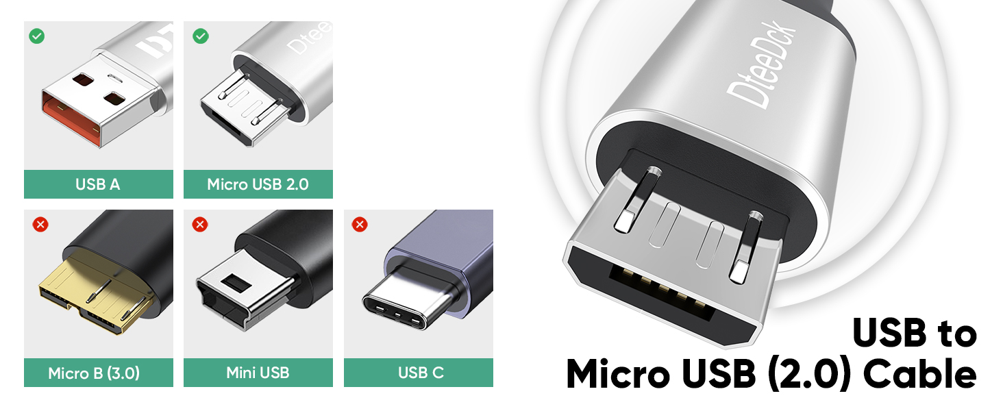 USB to Micro USB Cable