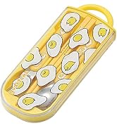 Sanrio Gudetama Egg Lunch Utensil Set- Sunnyside Up- Includes Reusable Fork, Spoon, Chopsticks an...