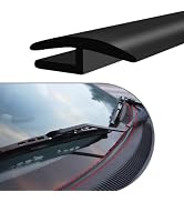 1.8M/6Ft Windshield Cowl Rubber Seal Strip, H-Shape Window Door Sunroof Seal, Waterproof & Soundp...