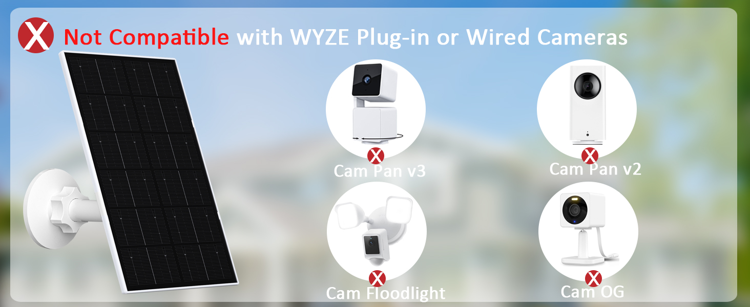 Solar Panel for WYZE Camera
