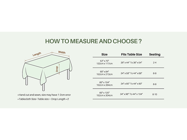 table cloths for 6 foot rectangle tables