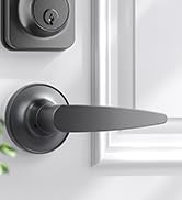 Keyless Entry Door Lock Deadbolt with Handle Set, Keypad Door Lock with Handle Smart Door Locks f...