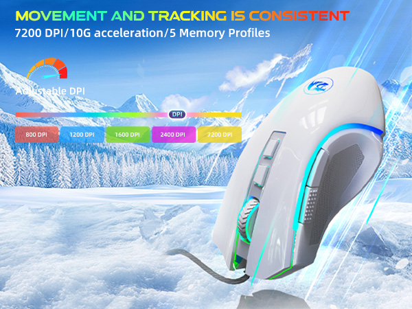 7200dpi mouse gaming