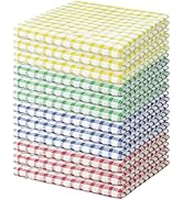 Nialnant 12 Pack Dish Rags for Washing Dishes,100% Cotton Soft Absorbent Quick Drying Dish Cloths...