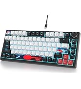 Fogruaden Wired 75% Percent Mechanical Keyboard, Hot Swappable, Red Switch, TKL Mechanical Keyboa...