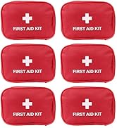 AOUTACC 6 Pack Empty First Aid Kit Bag, Lightweight Empty First Aid Bag for Emergency at Home, Of...
