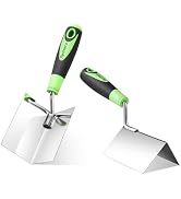 Reniteco 2 PCS Drywall Corner Tool Set, Stainless Steel Sheetrock External Corner Trowel & Intern...