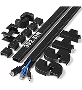 LZEOY 392.5in Wire Covers for Cords Kit-Black Cord Cover Wall, Wire Hiders for TV on Wall, TV Cab...