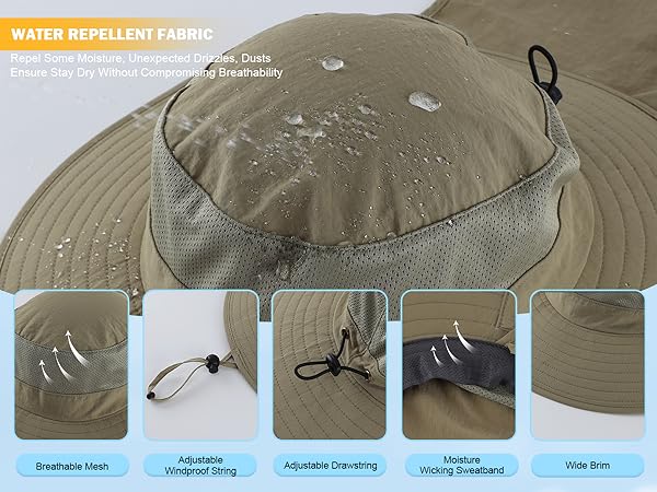 water repellent fishing hat 01