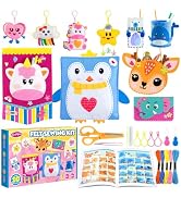 Funtopia Felt Crafts for Kids Ages 4-8 8-12, 10 Easy DIY Projects Sewing Kit for Kids with Tutori...