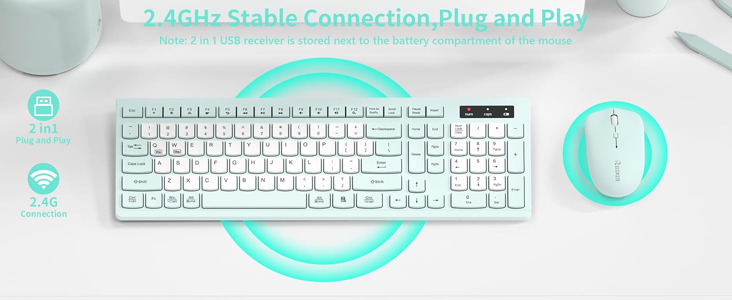 wireless keyboard and mouse a+4