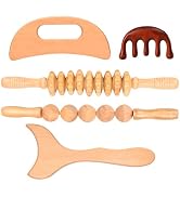 5 in 1 Wood Therapy Massage Tools Lymphatic Drainage Massager Maderoterapia Kit Wooden Massager B...