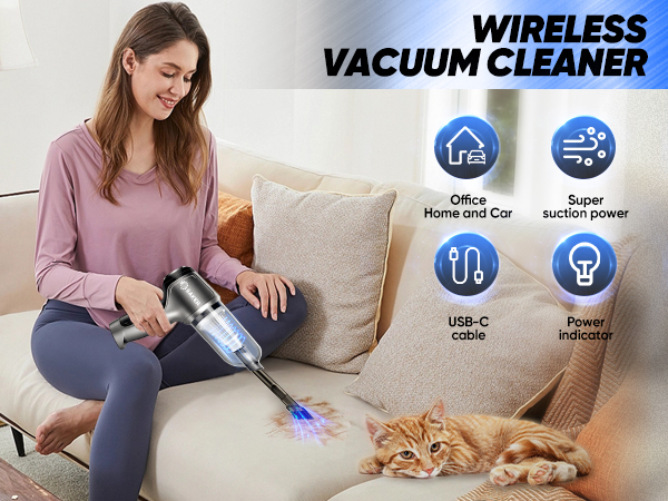 Saker Car Vacuum Portable Cordless