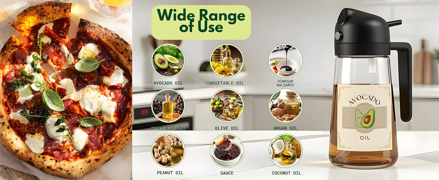 Airpify olive oil sprayer for cooking, perfect for evenly coating your salads and pans.