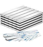 25 Pack Heavy Duty Magnets Bar, Strong Neodymium Magnets with Double-Sided Adhesive, Perfect for ...