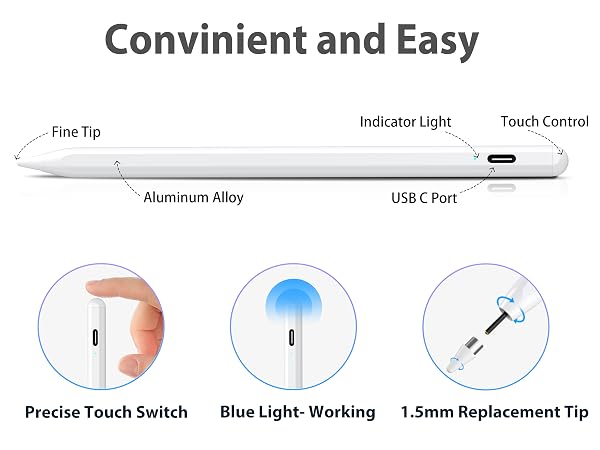 Stylus Pen Compatible for iOS/Android/Tablets