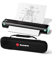 Phomemo Portable Printers Wireless for Travel - Bluetooth Thermal Printer Supports 8.5" X 11" Let...