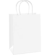 BagDream Gift Bags 8x4.25x10.5 100Pcs Paper Bags, Shopping Bags, Kraft Bags, Retail Bags, Party B...