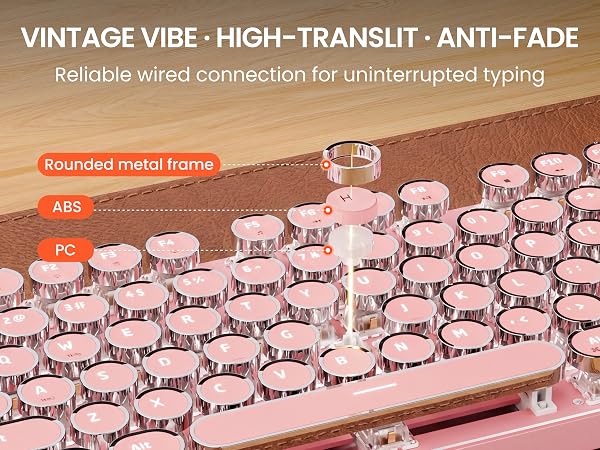 Wired Typewriter Keyboard