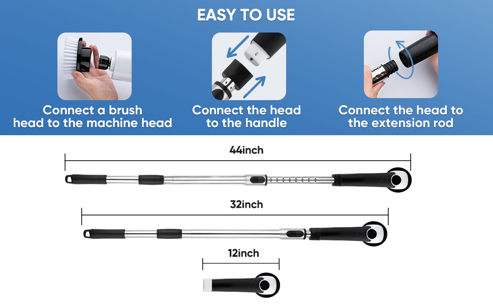 electric spin scrubber for bathroom cleaning