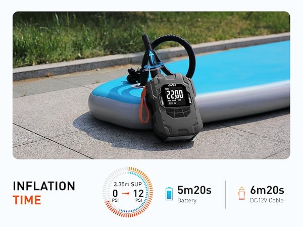 Rechargeable sup pump