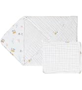 Nest Designs Organic Cotton 9-Layer Hooded Baby Bath Towel | Ultra Absorbent Newborn Essentials |...