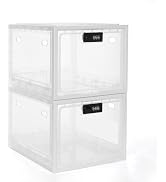 GLOQESEN 2 Pack Lock Box, Lockable Storage Box for Food/Snack/Medicines/Phone,Lock Boxes with Cod...