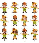 48 Set Fall Scarecrow Cutouts with Photo Space for Bulletin Board Decor Thanksgiving DIY Photo Cr...