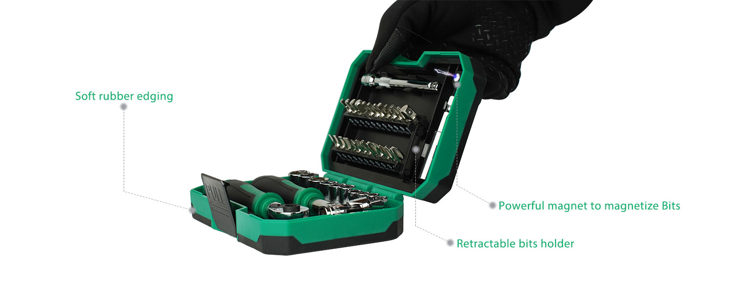 ratcheting wrench tool box