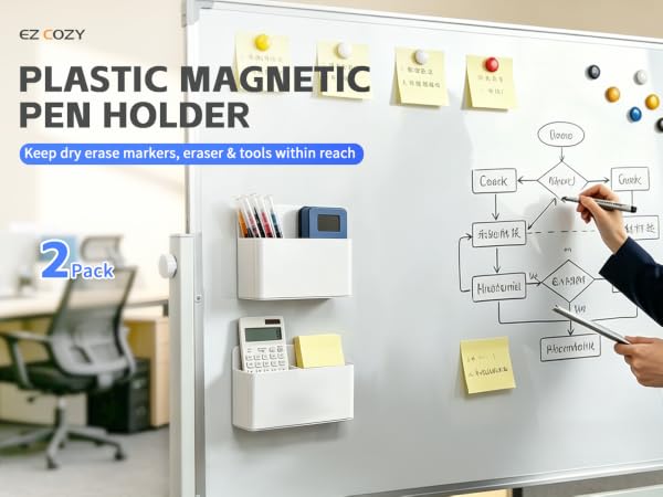 PLASTIC MAGNETIC PEN HOLDER