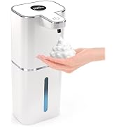 MTYGK Automatic Foaming Soap Dispenser Touchless, 6-Level Adjustable,13.5oz/400ml Rechargeabled W...