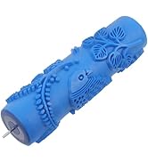 Rubber Painting Roller Patterned Texture Paint Roller Drywall Texture Roller Wall Decoration Pain...