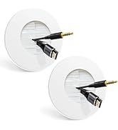 LEENUE in Wall Cable Management Kit for Wall Mounted TV, Slim Round Wall Cable Pass Through Plate...