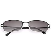 MIRYEA Full Lens Reading Glasses Spring Hinge UV400 Protection Sunglasses Blue Light Blocking Sun...