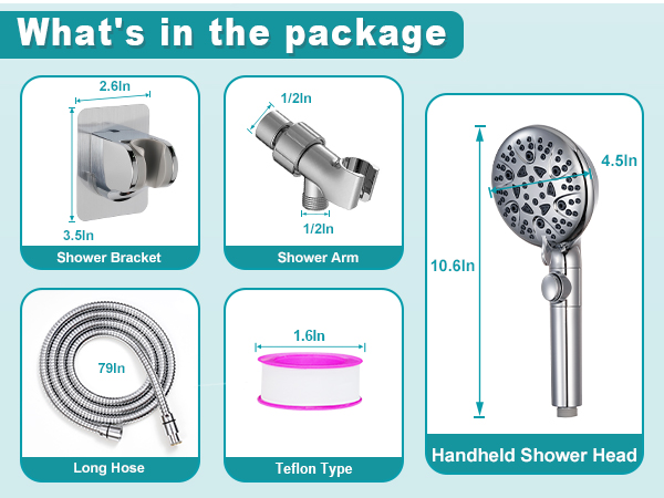 handheld shower head set