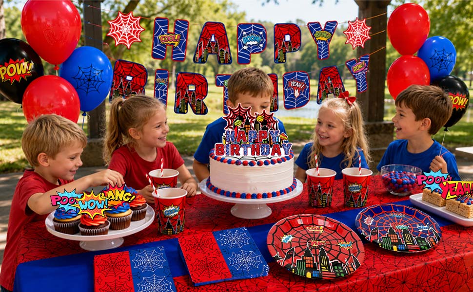 super hero theme party decorations