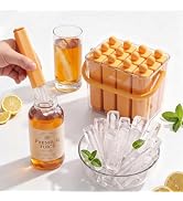 Mmkszaee 12 Individual Lidded Silicone Ice Cube Trays, Easy Release | 2-in-1 individual lidded mo...