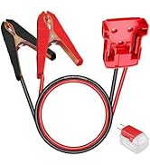 Jump Starter Cable Fit for Milwaukee M18 18V Battery, 2FT 8AWG Silicone Booster Cable with Alliga...