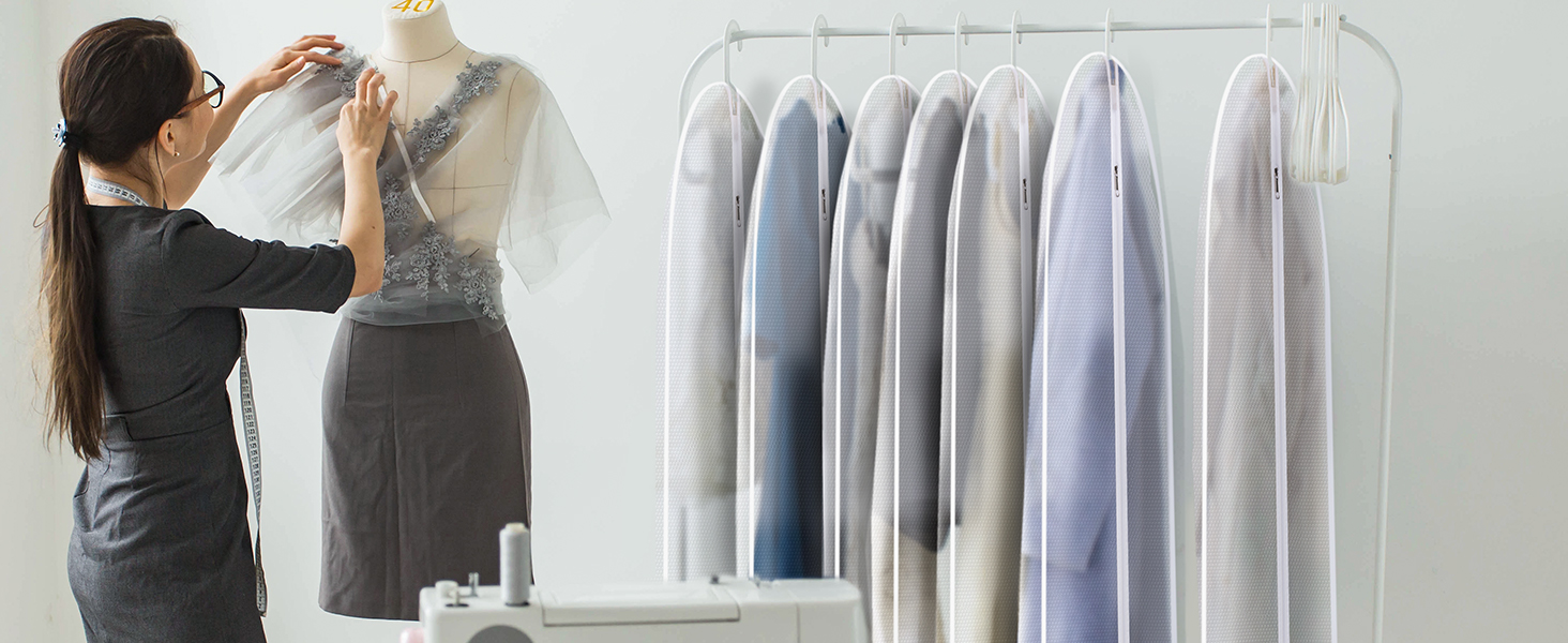 clear garment bag