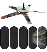 Ceiling Fan Blade Filters 5 Pack, Activated Carbon for Dust Pollen Odors | 5 self-adhesive coconu...