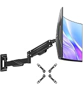 MOUNT PRO Monitor Wall Mount for 17-43" Ultrawide Screens, Single Wall Mount Monitor Arm Holds up...