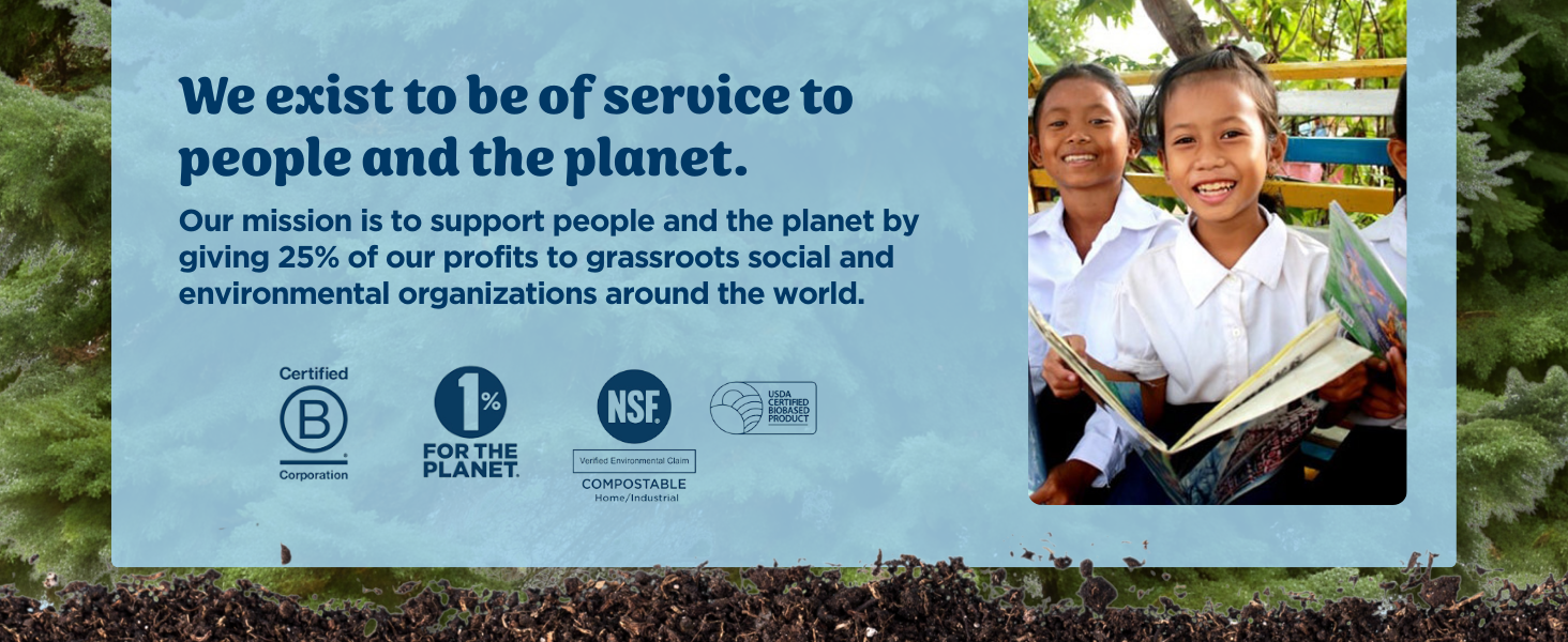 World Centric gives 25% of profits to make the world a better place. Certified B Corp